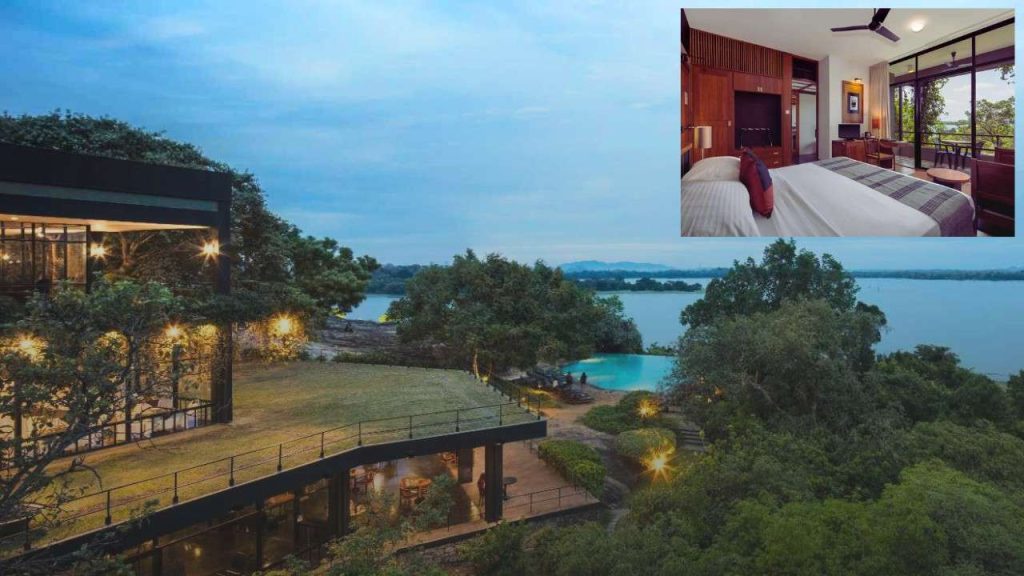 Kandalama Hotel designed by Geoffrey Bawa blending with forest landscape