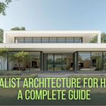 Minimalist Architecture for Houses: Minimalist house exterior with clean lines, large windows, and landscaped garden