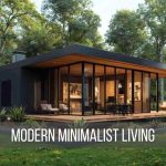650 sq ft modern small house floor plan with open living area, compact kitchen, sliding glass doors, and wooden deck — minimalist Scandinavian layout with smart space planning