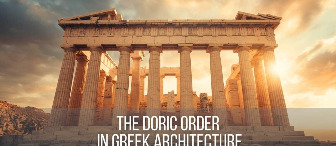 The Parthenon in Athens featuring Doric columns