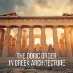 The Parthenon in Athens featuring Doric columns