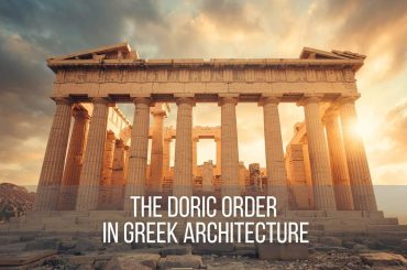 The Parthenon in Athens featuring Doric columns