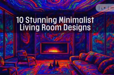 Scandinavian minimalist living room with white walls and natural wood furniture.