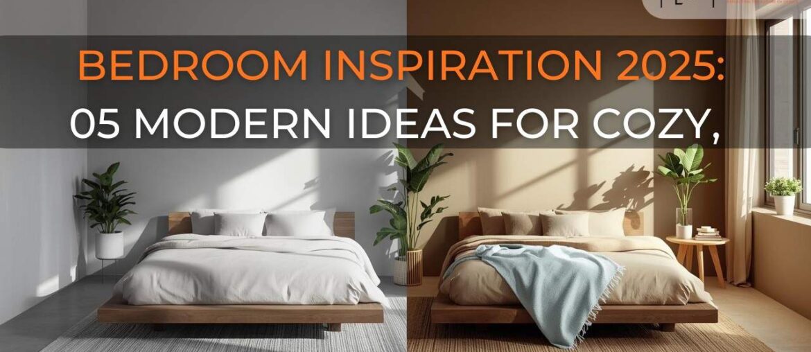 Cozy minimalist bedroom with neutral tones, organic textures, and warm lighting for ultimate relaxation in 2025.