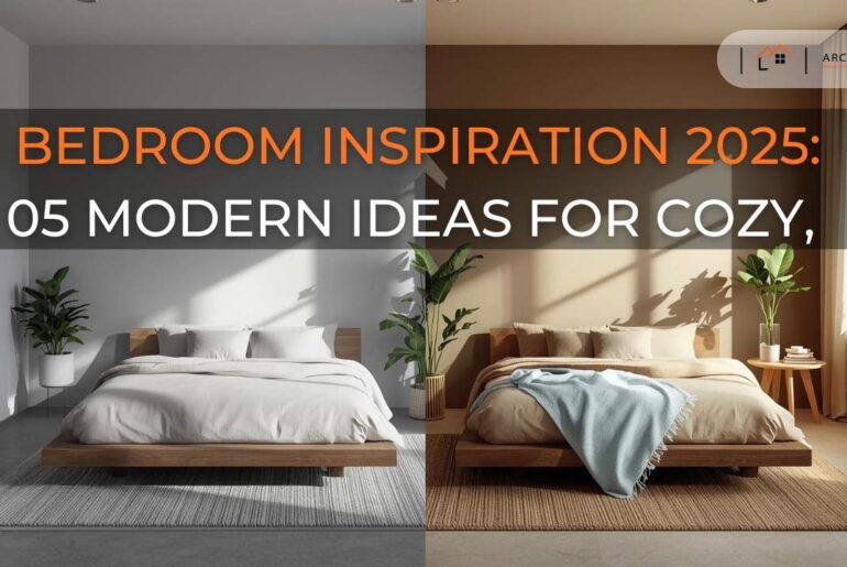 Cozy minimalist bedroom with neutral tones, organic textures, and warm lighting for ultimate relaxation in 2025.