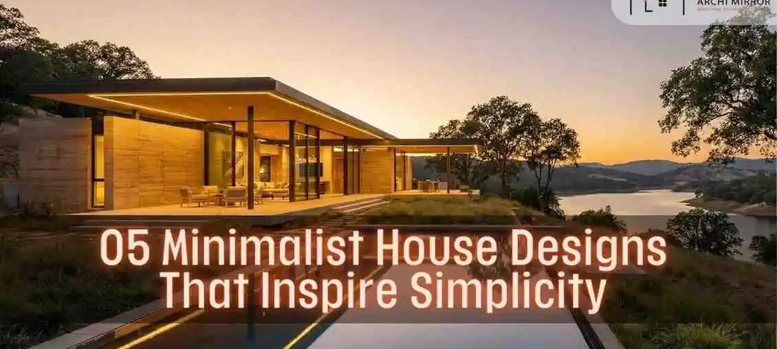 Modern minimalist house design with clean lines and large glass windows in 2025.